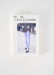 Collants bleu CLOVIS & CLOTHILDE pour femme seconde vue