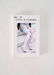 Collants orange CLOVIS & CLOTHILDE pour femme seconde vue