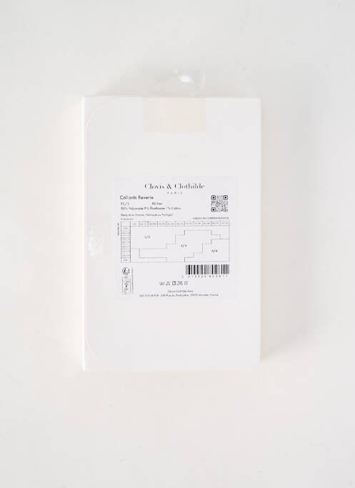 Collants bleu CLOVIS & CLOTHILDE pour femme