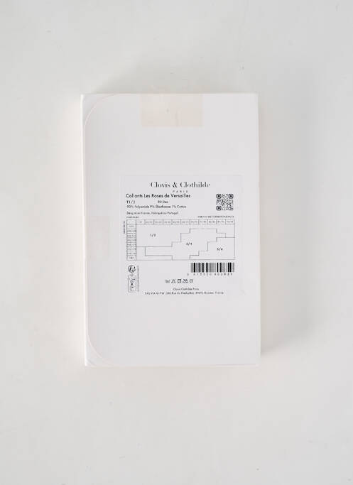 Collants orange CLOVIS & CLOTHILDE pour femme