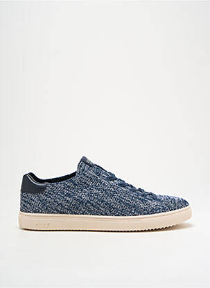 Baskets semelle amovible bout rond bleu CLAE unisexe