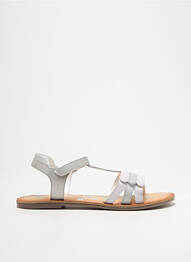 Sandales/nu pieds matière lisse talon plat jusqu'à 3cm gris KICKERS femme