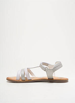 Sandales/nu pieds matière lisse talon plat jusqu'à 3cm gris KICKERS femme