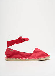 Espadrilles fermeture lacets talon plat jusqu'à 3cm rouge HAVAIANAS femme