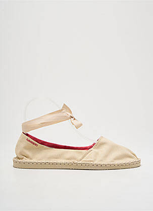 Espadrilles fermeture lacets talon plat jusqu'à 3cm beige HAVAIANAS femme