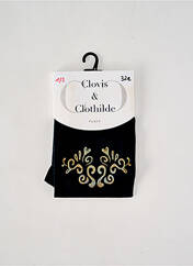 Collants noir CLOVIS & CLOTHILDE pour femme seconde vue