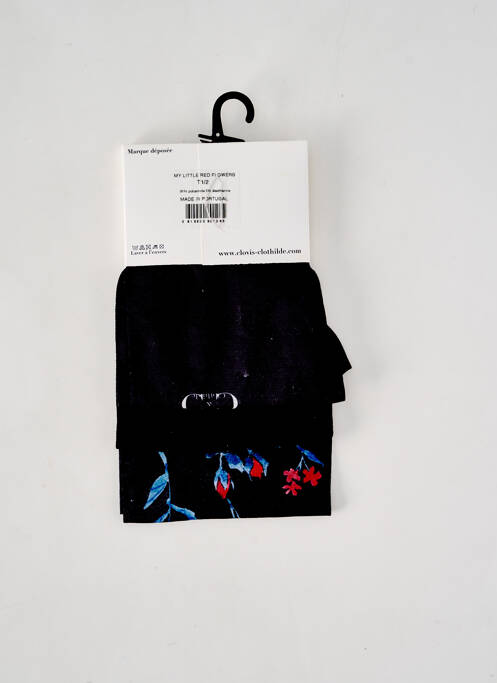 Collants noir CLOVIS & CLOTHILDE pour femme