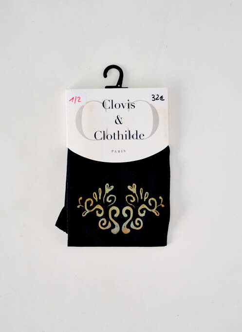 Collants noir CLOVIS & CLOTHILDE pour femme