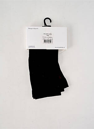Collants stretch noir CLOVIS & CLOTHILDE femme