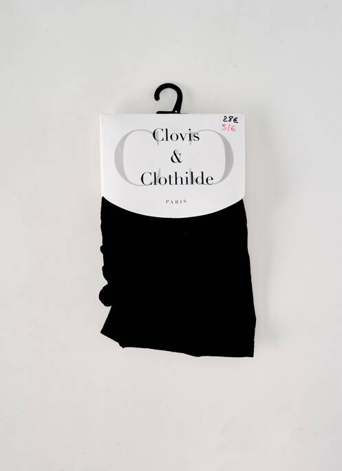 Collants noir CLOVIS & CLOTHILDE pour femme