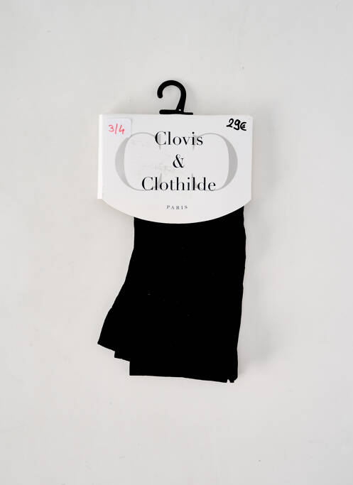 Collants noir CLOVIS & CLOTHILDE pour femme
