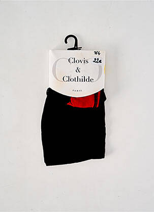 Collants imprimé pois noir CLOVIS & CLOTHILDE femme
