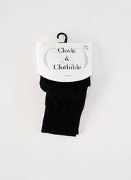 Collants imprimé fantaisie noir CLOVIS & CLOTHILDE femme