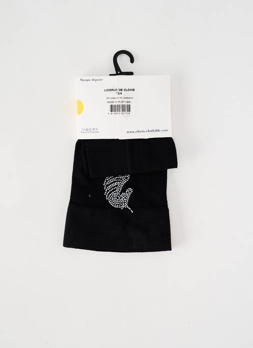 Collants noir CLOVIS & CLOTHILDE pour femme