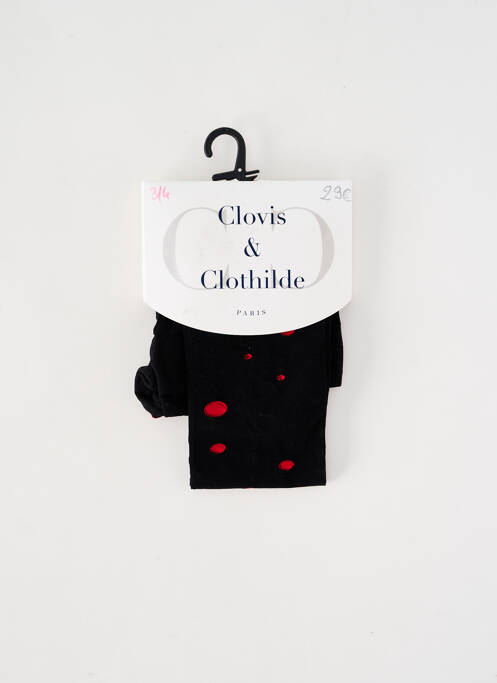 Collants rouge CLOVIS & CLOTHILDE pour femme