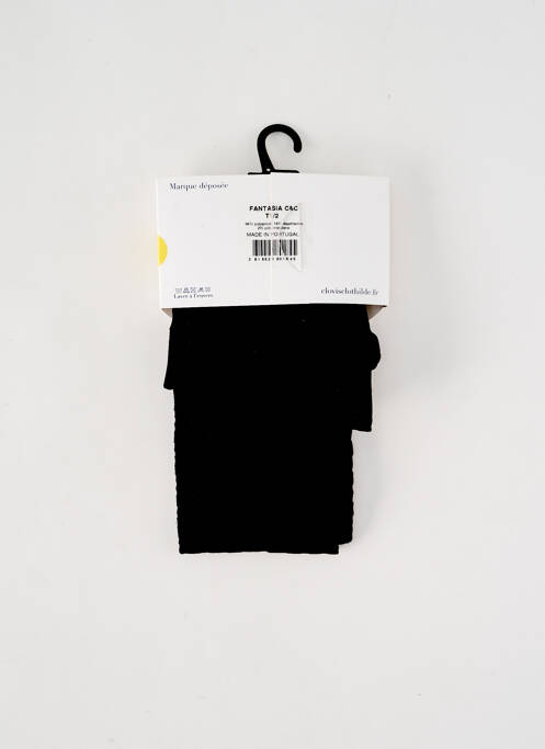 Collants noir CLOVIS & CLOTHILDE pour femme