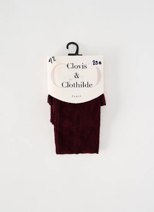 Collants violet CLOVIS & CLOTHILDE pour femme