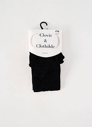 Collants imprimé fantaisie noir CLOVIS & CLOTHILDE femme