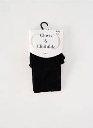 Collants imprimé fantaisie noir CLOVIS & CLOTHILDE femme