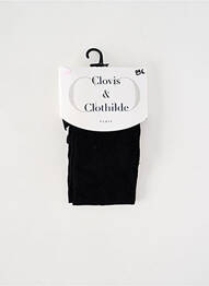 Collants imprimé fantaisie noir CLOVIS & CLOTHILDE femme
