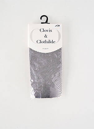 Collants stretch gris CLOVIS & CLOTHILDE femme