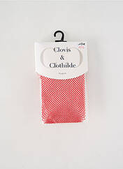 Collants rouge CLOVIS & CLOTHILDE pour femme seconde vue