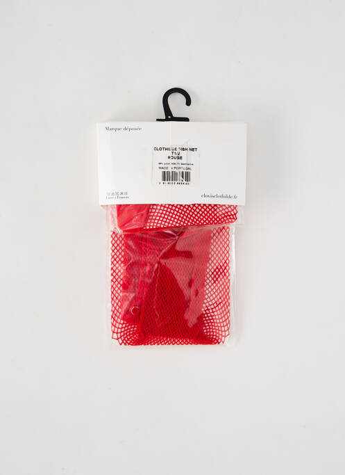 Collants rouge CLOVIS & CLOTHILDE pour femme