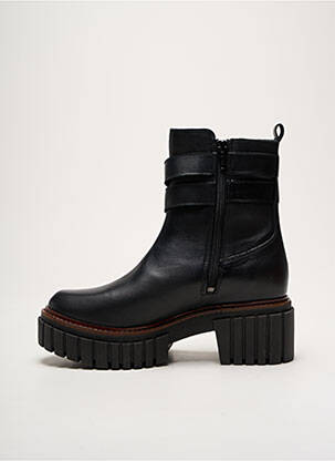 Bottines/boots matière lisse talon de 4 à 6cm noir REQINS femme