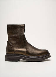 Bottines/boots matière lisse talon de 4 à 6cm or ALIWELL femme