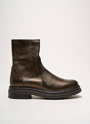 Bottines/boots matière lisse talon de 4 à 6cm or ALIWELL femme