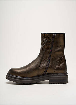 Bottines/boots matière lisse talon de 4 à 6cm or ALIWELL femme