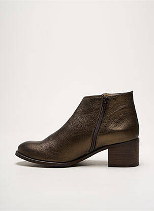 Bottines/boots matière lisse talon de 4 à 6cm or ALIWELL femme