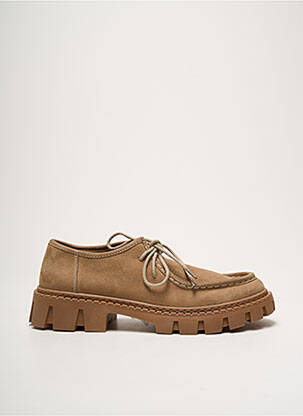 Derbies nubuck talon de 4 à 6cm beige COCO ET ABRICOT femme