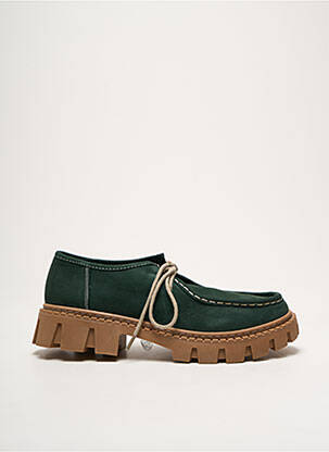 Derbies nubuck talon de 4 à 6cm vert COCO ET ABRICOT femme