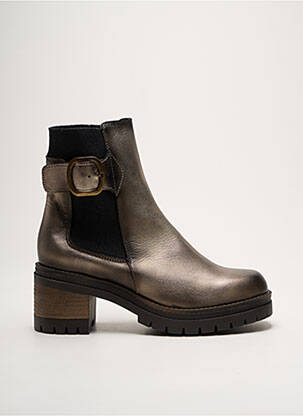 Bottines/boots matière lisse talon de 4 à 6cm or COCO ET ABRICOT femme