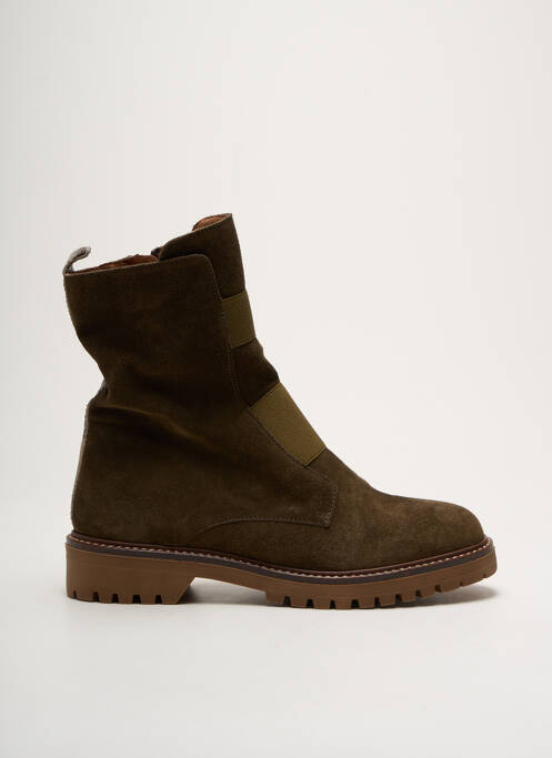 Bottines/Boots vert REQINS pour femme