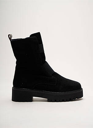 Bottines/boots nubuck talon de 4 à 6cm noir REQINS femme