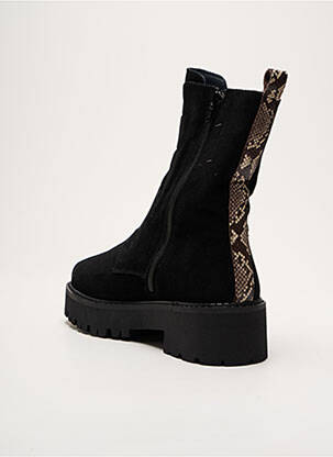 Bottines/boots nubuck talon de 4 à 6cm noir REQINS femme