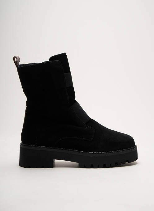 Bottines/boots nubuck talon de 4 à 6cm noir REQINS femme