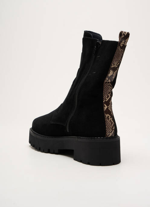 Bottines/boots nubuck talon de 4 à 6cm noir REQINS femme