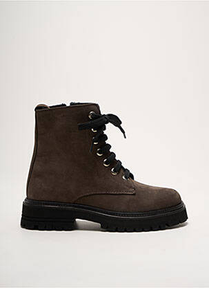 Bottines/boots nubuck talon de 4 à 6cm marron COCO ET ABRICOT femme