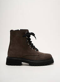 Bottines/boots nubuck talon de 4 à 6cm marron COCO ET ABRICOT femme