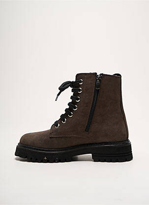 Bottines/boots nubuck talon de 4 à 6cm marron COCO ET ABRICOT femme