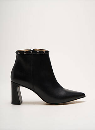 Bottines/boots matière lisse talon de 4 à 6cm noir QOO TUM femme