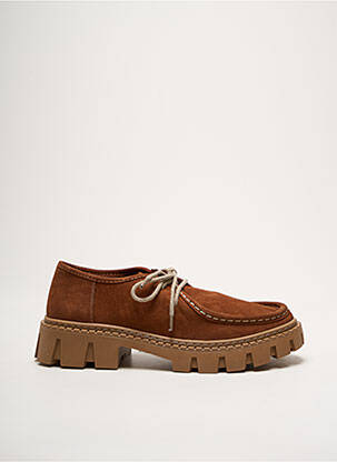 Derbies nubuck talon de 4 à 6cm marron COCO ET ABRICOT femme