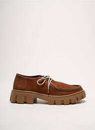 Derbies nubuck talon de 4 à 6cm marron COCO ET ABRICOT femme