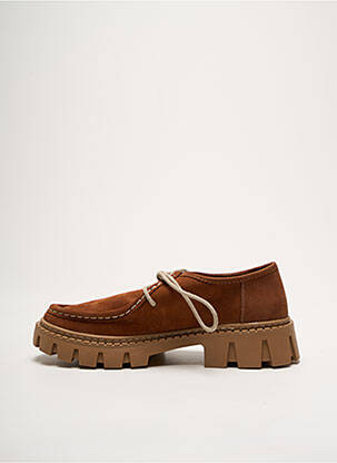Derbies nubuck talon de 4 à 6cm marron COCO ET ABRICOT femme