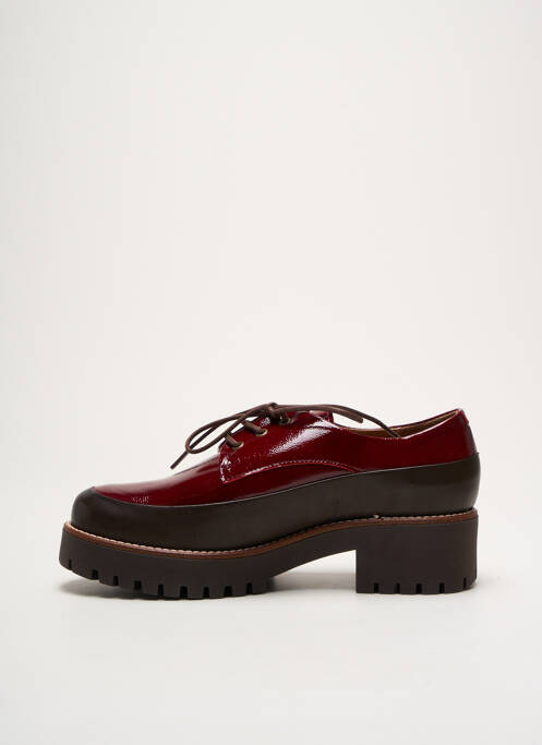 Derbies type de semelle amortissante talon de 4 à 6cm rouge ROSEMETAL femme