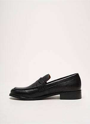 Mocassins tissage satiné talon plat jusqu'à 3cm noir SMS femme
