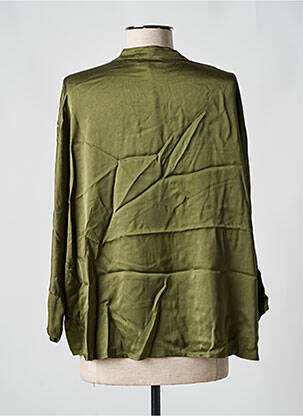 Chemisier coupe droite manches longues vert PAKO LITTO femme